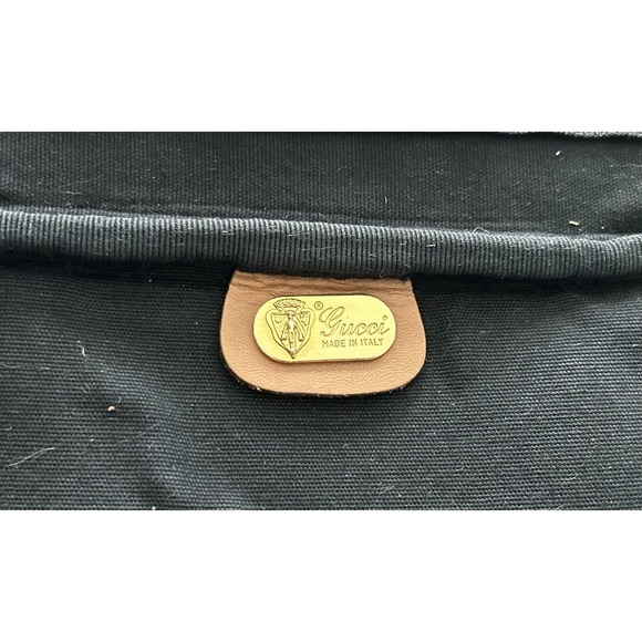 Vintage Gucci Line Sherry? GG Black Fabric Luggage Suitcase Travel Set GUC - Picture 5 of 16